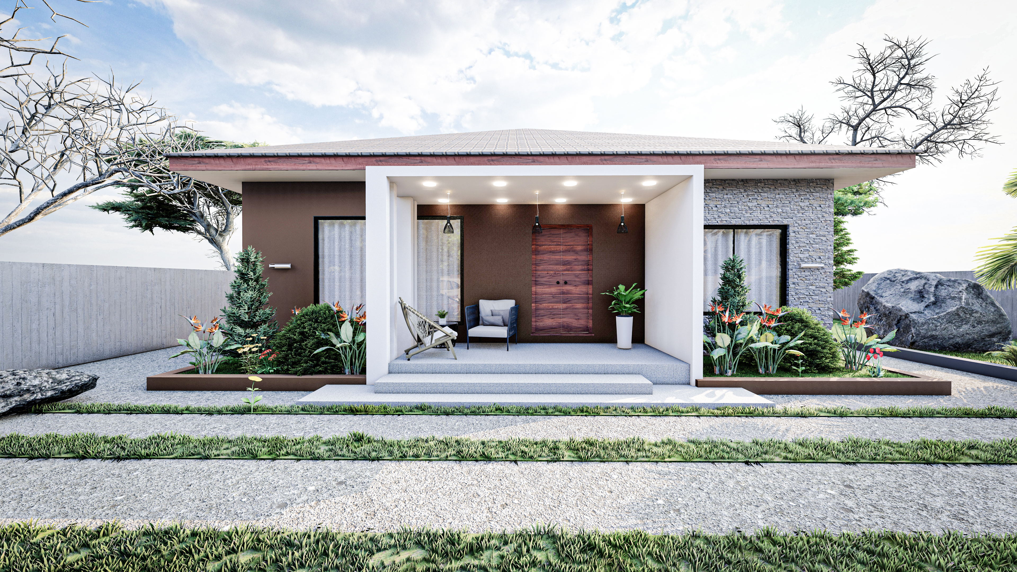 2 Bedrooms Detached Home